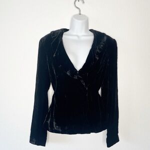 NWT Charter Club Velvet Jacket Size 6 Preppy Cardigan Chic Old Money Y2K Goth